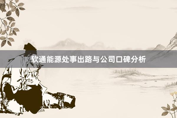 软通能源处事出路与公司口碑分析